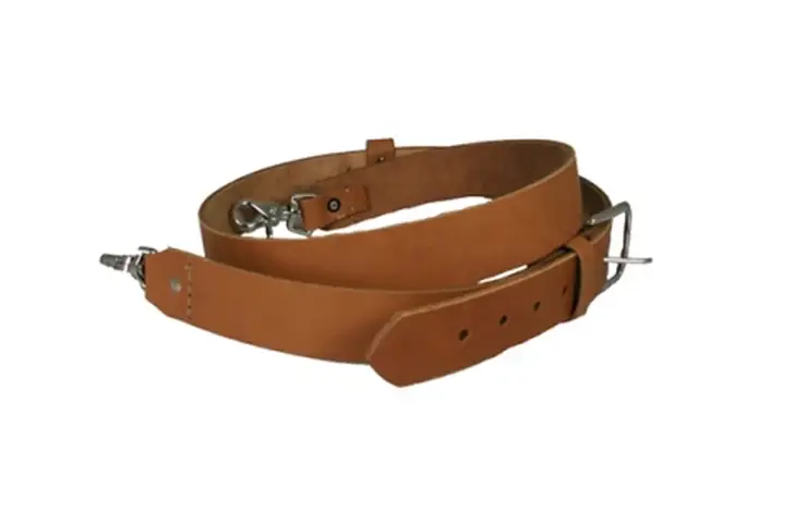 Boston Leather Firefighter's Radio Strap 6545-TAN-1 w/ Free Shipping and Handling